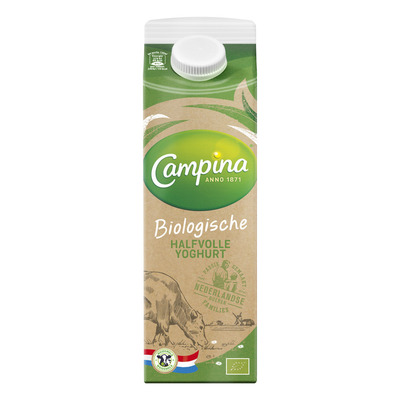 Campina Biologisch halfvolle yoghurt