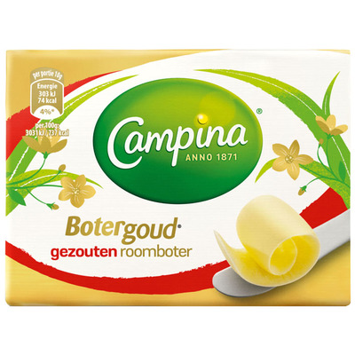 Campina Botergoud gezouten roomboter