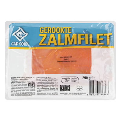 Cap Sork Gerookte zalmfilet