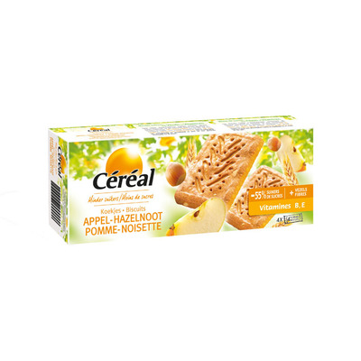 Cereal Appel- hazelnoot koekjes