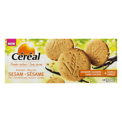 Cereal Sesamkoekjes met vanillesmaak