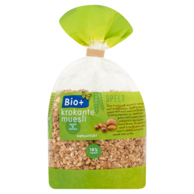 Bio+ Krokante muesli spelt noten biologisch