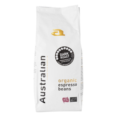 Australian Coffee beans dark roast biologisch