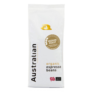Australian Coffee beans medium roast biologisch
