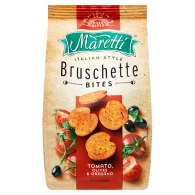 Maretti Bruschette bites tomato olives oregano