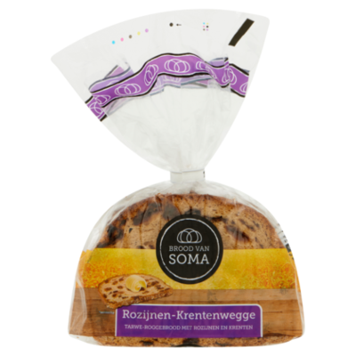 Soma Rozijnen-Krentenwegge TarweRoggebrood