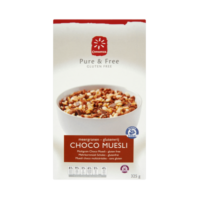 Consenza Pure & Free Glutenvrij Meergranen Choco Muesli