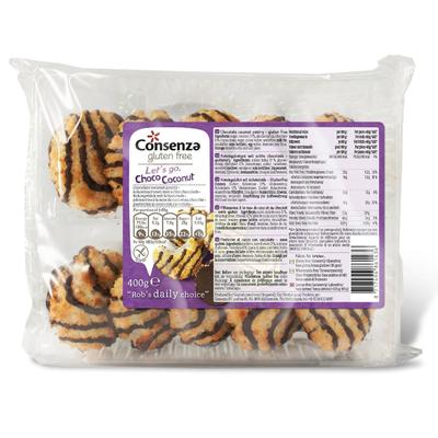 Consenza Kokosmacronen Met Chocola