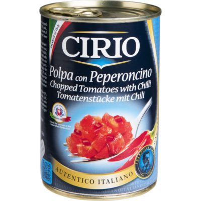 Cirio Tomatenblokjes met chili