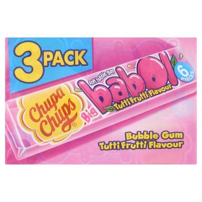 Chupa Chups Bubble Gum Tutti Frutti Flavour