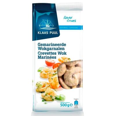 Klaas Puul Gemarineerde Wokgarnalen 500gr