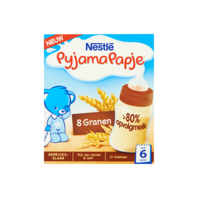 Nestlé PyjamaPapje Vanille met Rijstebloem van 6 tot 36 Maanden