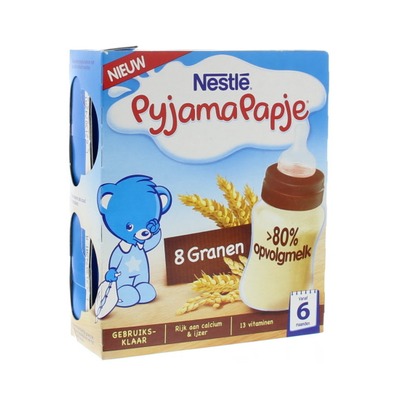 Nestlé PyjamaPapje Vanille met Rijstebloem van 6 tot 36 Maanden