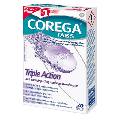 Corega Tabs triple action