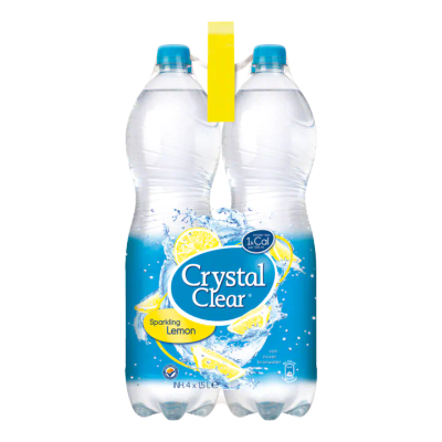 Crystal Clear Sparkling Lemon Multipack 4 Flessen