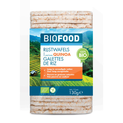 Biofood Rijstwafels met quinoa zoutarm
