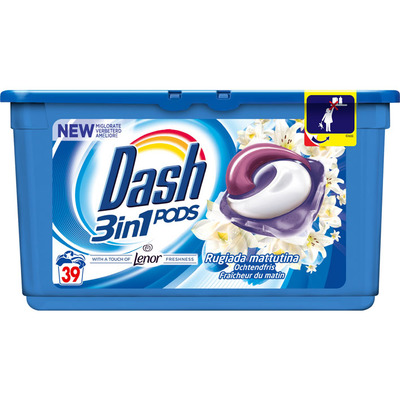 Dash 3in1 pods touch of lenor ochtendfris