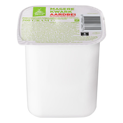 De Zaanse Hoeve Magere kwark met yoghurt aardbei