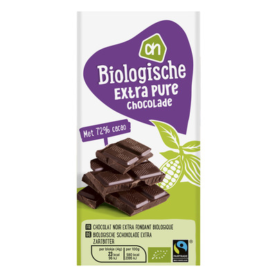 Huismerk Biologisch Extra pure chocola