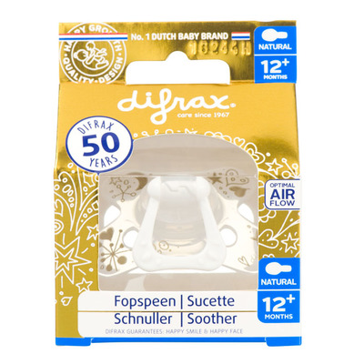 Difrax Natural goud fopspeen 12+ maanden