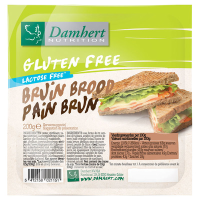 Damhert Bruin brood glutenvrij