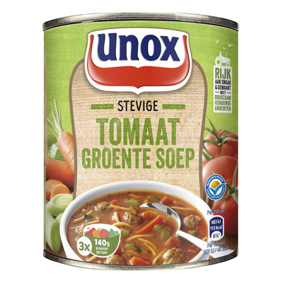 Unox Soep in blik tomaten groentesoep