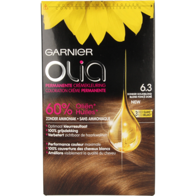Garnier Olia Permanente Kleuring 6.3 Donker Goudblond