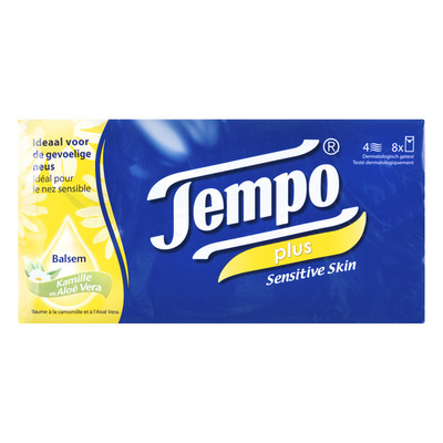 Tempo Plus soft & sensitive 4-laags zakdoeken