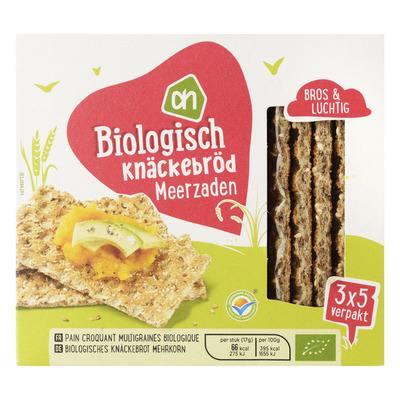 Huismerk Biologisch Knäckebröd meerzaden