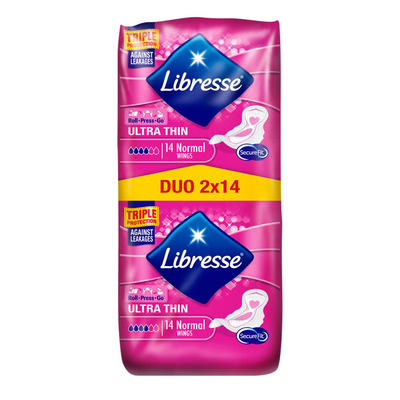Libresse Ultra normal wing maandverband duo pack