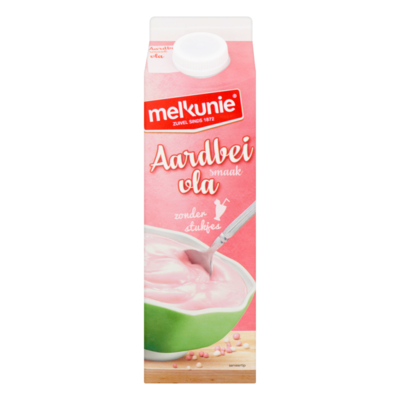 Melkunie Aardbeismaak Vla
