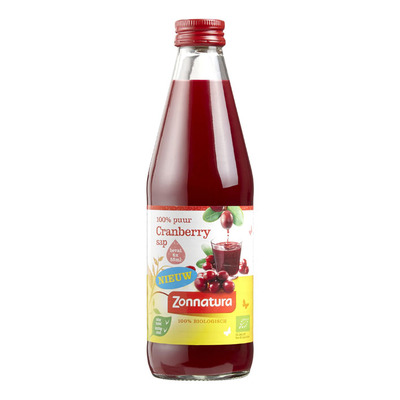 Zonnatura Cranberry sap 100% puur