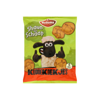 Hellema Shaun het Schaap Kuddekoekjes 6 Uitdeelzakjes