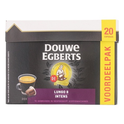 Douwe Egberts Aroma Rood Koffiecapsules Lungo Intens