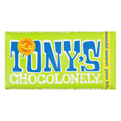 Tony's Chocolonely Puur 51% amandel-zeezout