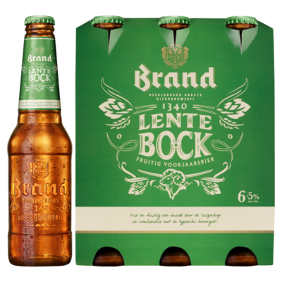 Brand Lentebock Bier Fles