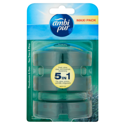 Ambi Pur Toiletblok Tea Tree & Pine Navulling 3 x 55 ml