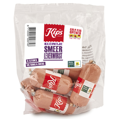 Kips Kleintje smeerleverworst 6st