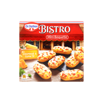 Dr. Oetker Bistro Mini Baguette Formage & Tomate 8 Stuks