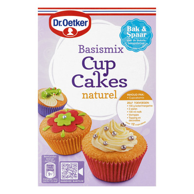 Dr. Oetker Basismix cupcakes naturel