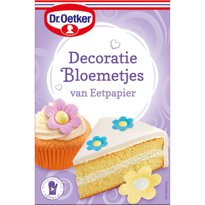 Dr. Oetker Decoratiebloemetjes van eetpapier