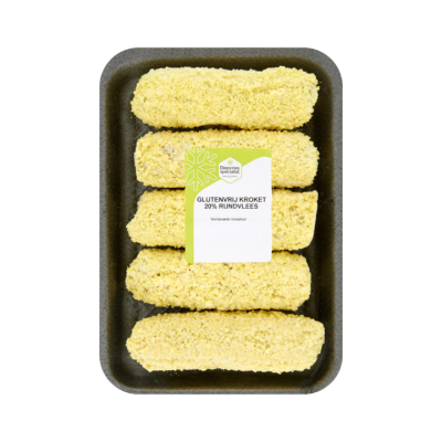 Diepvries Specialist Glutenvrij Kroket 20% Rundvlees
