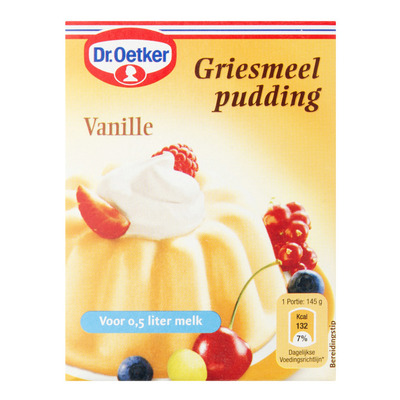 Dr. Oetker Griesmeelpudding vanille