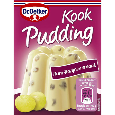Dr. Oetker Kookpudding rum-rozijnen