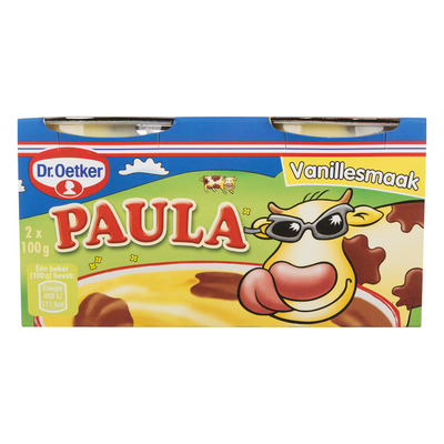 Dr. Oetker Paula vanille vla met chocolade vlekken