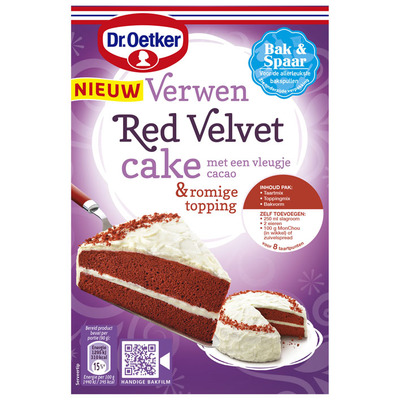 Dr. Oetker Verwen red velvet cake