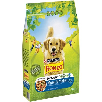 Bonzo hondenbrokken menu met kip en groenten