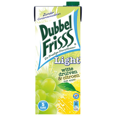 DubbelFrisss Witte druif-citroen light