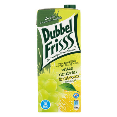 DubbelFrisss Witte druiven & citroen