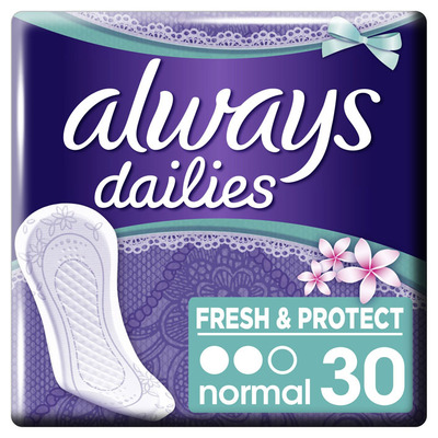 Always Dailies fresh & protect Inlegkruisjes